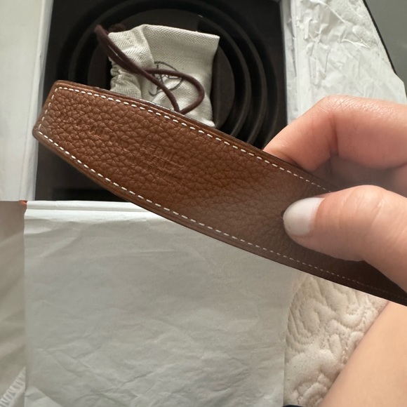 Hermes NEW H belt buckle & Reversible leather 32mm. Size 80 - Picture 7 of 12
